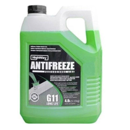 Антифриз HighWay ANTIFREEZE-40 LONG LIFE G11 (зелений) 4,8л